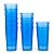 Mixed Drinkware 22-ounce Plastic Tumblers/Drinking Glasses/Party Cups/Iced Tea Glasses, Set of 12 Blue | Unbreakable, Dishwasher Safe, BPA Free