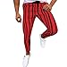 Produktbild Strungten Hose Herren Jogginghose Hosen Chino gestreift Männer Freizeithose Sporthose Cargo Freizeithose Regular Fit Sweatpants Jogginganzug Lange Hose Bequeme Stoffhose Trainingshose Haremshose