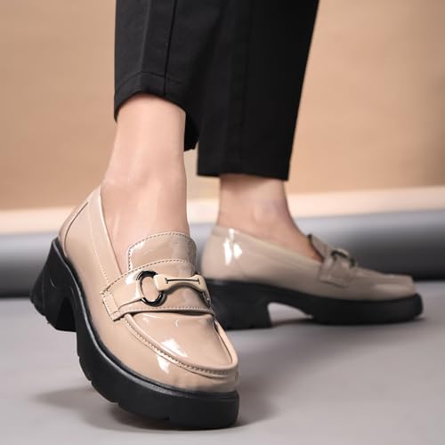Image of JM LOOKS Women's Stylish Loafers Chunky Sole for Slip On Casual Shoes for Work & Office