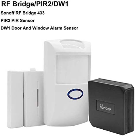 Sonoff 433MHZ WiFi Wireless Signal Converter RF Bridge PIR 2 Sensor/ DW1 Door & Window Alarm Sensor for Smart Home Security Kits