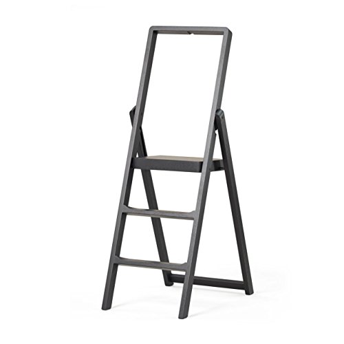 Preisvergleich Produktbild Step Leiter, schwarz eiche gebeizt Stufenhöhe: 22cm