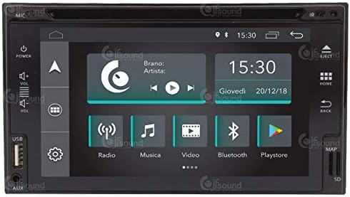 Universal Autoradio 2DIN DVD Android GPS Bluetooth WiFi Dab USB Full HD Touchscreen Display 6.2" Easyconnect