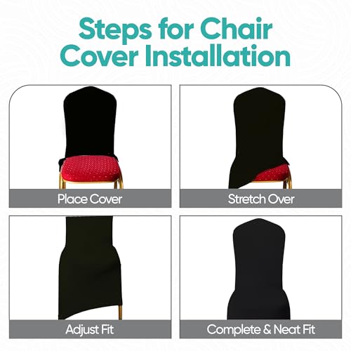 Housse de chaise élasthanne extensible 220 g/m² pour masquer les défauts - 6