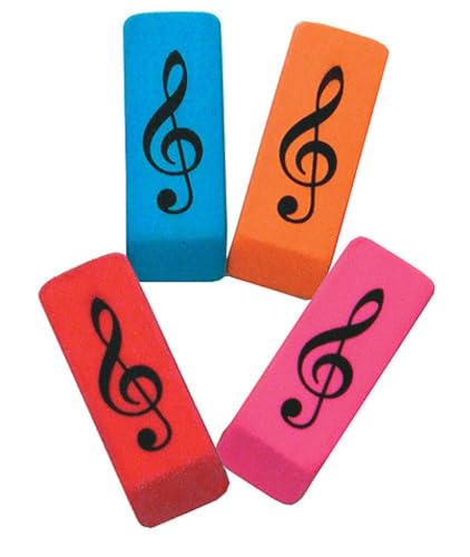 Gomma Treble Clef (Pack of 10)
