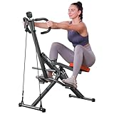 BODY RHYTHM Squat Machine for Home Gym, Squat Assist Trainer, Rowing Machine for Full Body Workout, 220 LBS Loading Capacity (Black)