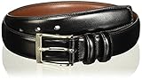 Perry Ellis Mens Hc Milled Belt, Black, 36