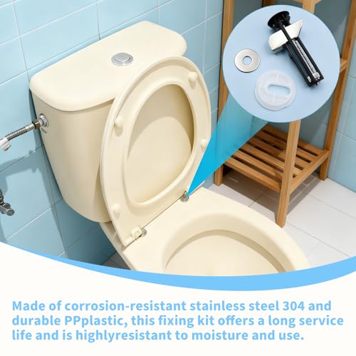 6 Stück WC Sitz Befestigung Toilettendeckel Schrauben Edelstahlmutter Schraube Toilettensitz Befestigung Expansionsschraube für Toilettensitz Abdeckung Toilettensitz Reparaturteile Teile