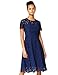 Produktbild Amazon-Marke: TRUTH & FABLE Damen Midi A-Linien-Kleid aus Spitze, Blau (Blue), 32, Label:XXS