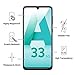 NEW'C 3 Pack Designed for Samsung Galaxy A33 5G Screen Protector Tempered Glass, Case Friendly Anti Scratch Bubble Free Ultra Resistant