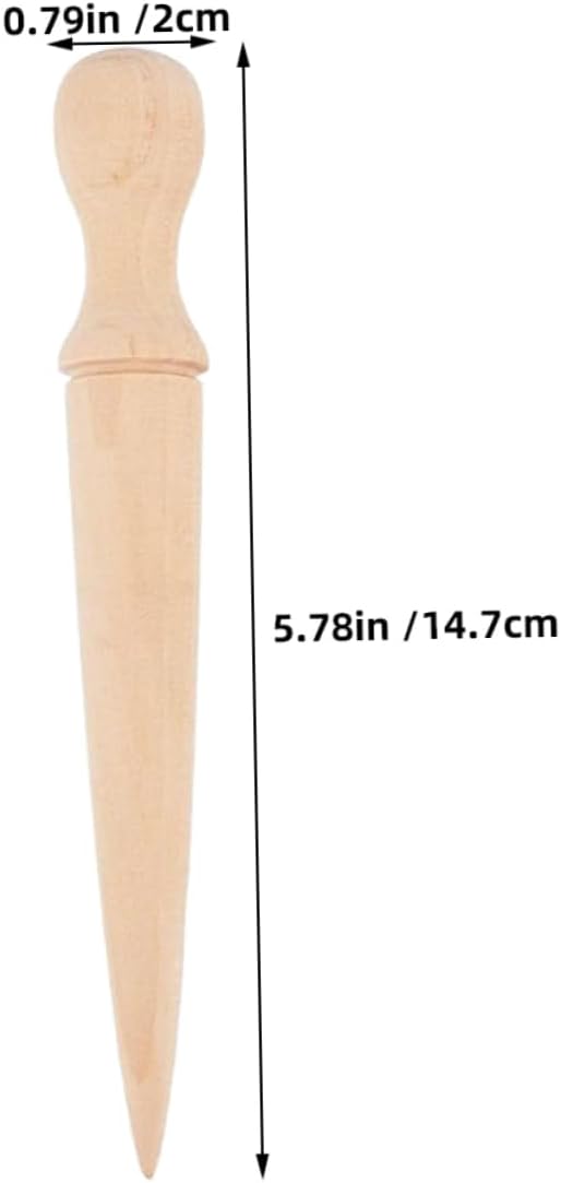 Garden Supplies 6pcs Wooden Handle Gardening Tool Plant Hole Punch Tool Trowel Sowing Digger for All Gardening Needs