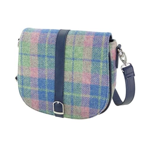 Image of Glen Appin Women's Harris Tweed Beauly Shoulder Casual Bag Adjustable Strap Tartan Pattern Birthday Gift Mothr's day