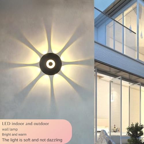 Image of One94Store LED Outdoor UP Down Wall Light 7 Watt Rainproof & Shockproof Aluminium Body 6 Way Wall Step Light Fixture Pack of 1 (Warm White) | with 3 Month warrenty