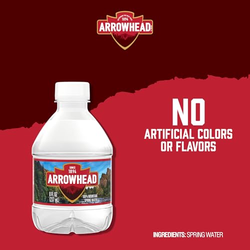 Image of Arrowhead Mountain Spring Water Bottles, 12 Pack - Still Bottled Water with Naturally Occurring Minerals & Electrolytes for Taste - 8 Fl Oz