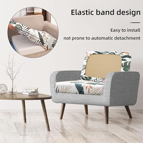 Image of 8Pcs Stretch Patio Cushion Covers,Outdoor Couch Covers Replacement,Outdoor Couch & Sofa Slipcovers,for Patio Furniture Cushion Covers,Washable Reusable Furniture Protector(coconut trees,Cover Only)