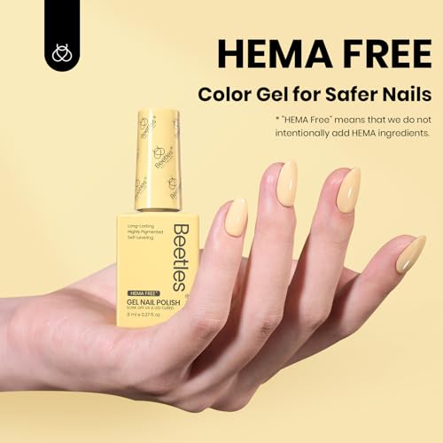 Image of Beetles Yellow Gel Nail Polish, Butter Time, Light Yellow Gel Polish 8ML