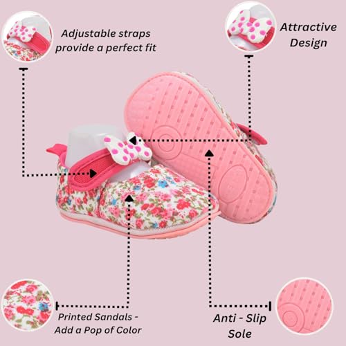 Image of Star Fish Baby Boys & Girls 3 TO 12 Months Skin Friendly Soft sole Comfortable & Breathable Booties