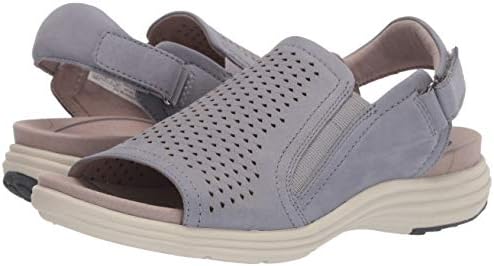 Aravon Women's Beaumont Peep Sling Wedge Sandal, Light Blue, 6 Wide | Image 6