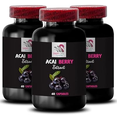 Acai Berry Energy - ACAI Berry Extract - Wellness Boost Formula, Whole Body Hydration, Daily Energy Support, Antioxidant Wellness Blend, Acai Vitality Blend, Superfruit Hydration 3 Bottles 180 Caps