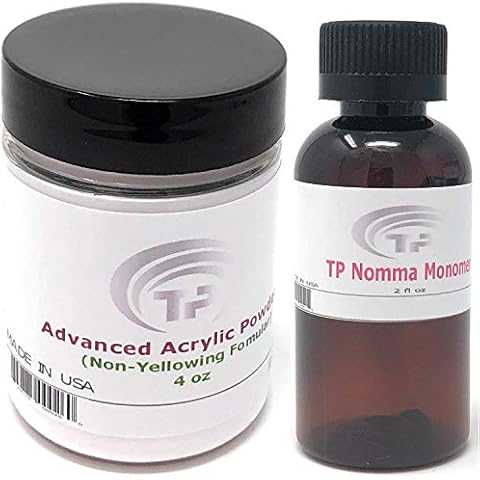 Acrylic Nail Powder 4 oz and TP Monomer Plus Liquid 2 fl. oz Cover