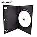 Maxtek 7mm Slim Black Single CD/DVD Case, 50 Pieces Pack.