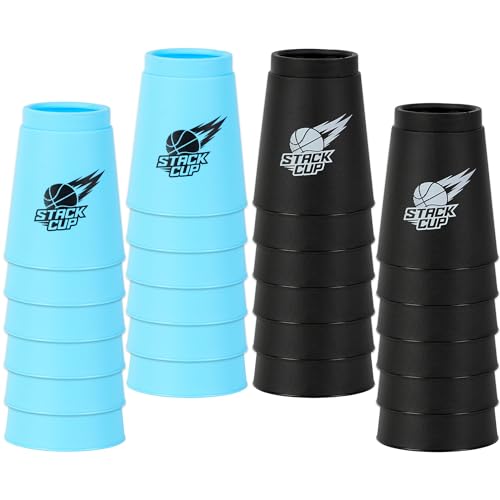 SEISSO 24PCS Cup Stacking Set, Kids Stacking Cups Game for Family Parties