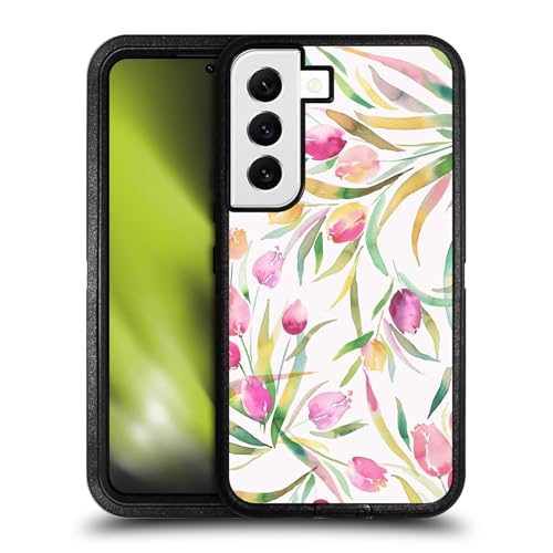 Coque Ultra-Blindée Samsung S22 5G Ninola Tulipes Fraîches Design Premium Collection 2025