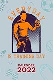 KALENDER 2022 A5: für Fitnessportler - Fitness Motivation Terminplaner mit DATUM - Fitness Organizer für Termine - Wochenplaner von Januar bis Dezember - 1 Woche auf 2 Seiten mit Kalenderwoche
