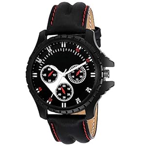 Acnos Black Coloured Stylist Designer Analog Watch for Men Pack of – 1 (Fx436)
