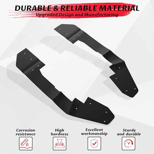 Image of SAUTVS Fender Flares Mud Flaps for Honda Pioneer 1000-5 2016-2025, UTV Front Extended Mud Guards Wider Fender Extensions Guards for Honda Pioneer 1000-5 2016-2025 Accessories (2PCS)