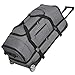 Produktbild KEANU Reisetrolley Rollen Reisetasche :: XL Trolley Scooter :: 85 Liter Volumen, 2 getrennte Hauptfächer, Wäsche- Schuhfach, Seitentasche, Vordertasche (Grey Melange)