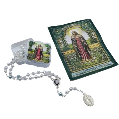 Terço Nossa Senhora das Lágrimas Irmã Amália de Jesus com Folheto de Oração