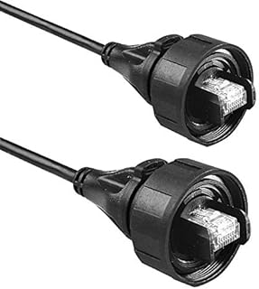PX0898/5M00 - Ethernet Cable, IP68, Cat6a, 5 m, 16.4 ft, RJ Buccaneer IP68 Plug, RJ Buccaneer IP68 Plug, Black (PX0898/5M00)