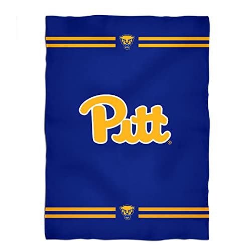 University of Pittsburgh Fleece Throw Blanket Sofa Bedding for Living Room - Ultra Soft Plush Warm & Cozy Blanket for Kids Teenager College Students 40"x58"