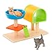 Produktbild Terra Katzen Kratzbaum 3-teilig Spielzeug Set  1 Kratzbaum, 2 Katzen  Tierfiguren und Zubehör Spielzeug für Kinder ab 3 Jahren