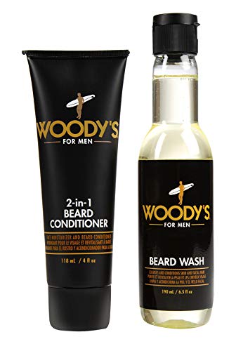 Woody's Quality Grooming – Beard Wash & 2-in-1 Beard Conditioner Bundle