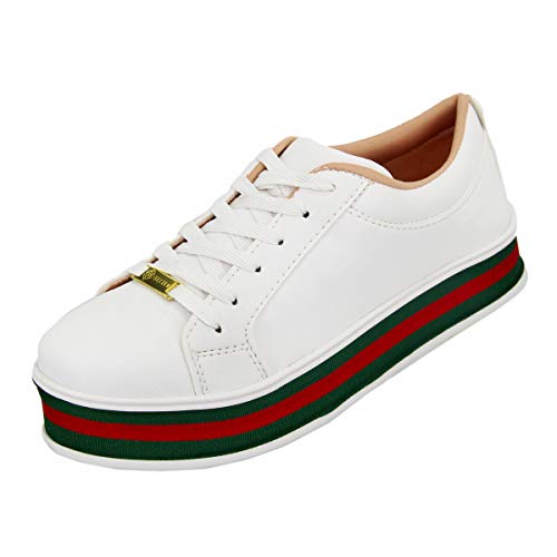 Tênis Sapatenis Flatform Casual Sola Alta Selten Branco 38, Branca