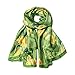 Bestshe Silk Like Scarf for Women Lotus Print Satin Lightweight Large Scarf Long Neck Scarf Shawl Wrap with Gift Packed