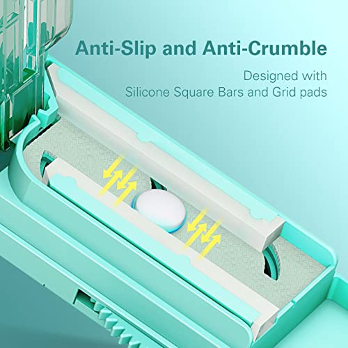 Image of DEPAD Pill Cutter Splitter for Small and Tiny Pills, Pill Splitter for Cutting Multiple Pills with Adjustable Bars & Hidden Blade, Safely Cuts Small or Large Tablets for Seniors & Pets