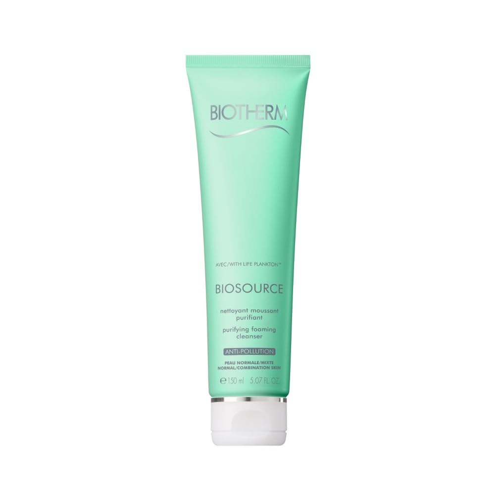 Biotherm, Biosource Gel Nettoyant, Tonifie et Purifie, Enrichi en Biotech Plankton et Zinc, Tous Types de Peau, 150 ml