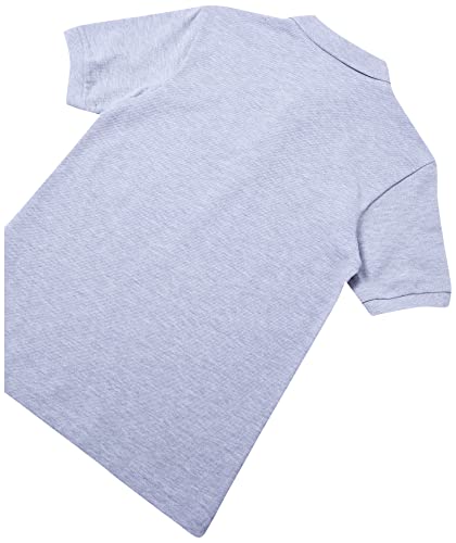 Camisa polo Regular Fit, Lacoste, Meninos, Cinza Mescla, 10