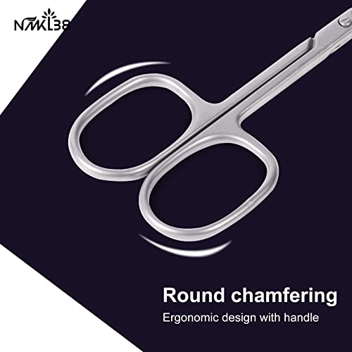 Nmkl38 Inox Curved Blade Cuticle Tower Point Scissors Cuticle Nipper Pliers Dead Skin Remover Beauty Grooming Kit For Nail Eyebrow Eyelash #TOP6