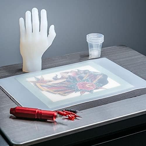 A Pound Of Flesh Practice Tattoo Skin Silicone Fake Skin for Practice or Display Professional Quality, Tattooing Pads, 11 x 17 inch, 3mm in thick, Clear