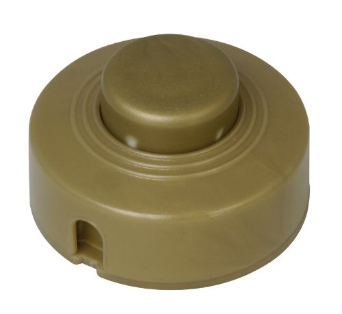 Kopp, 191807084, Interruttore a pedale, 1 polo, 250 V, 2 A, oro