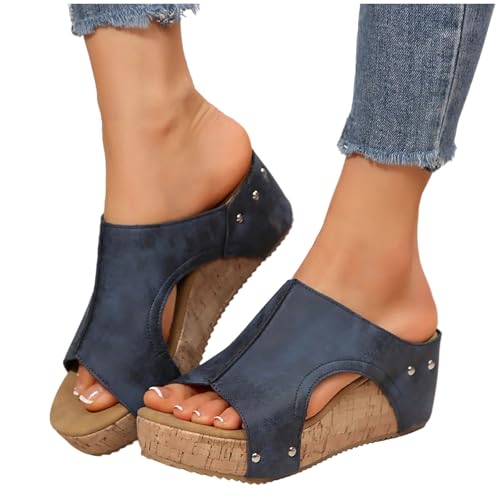 Chaussures été plage confortables avec plate-forme bout rond 39.5 - 7