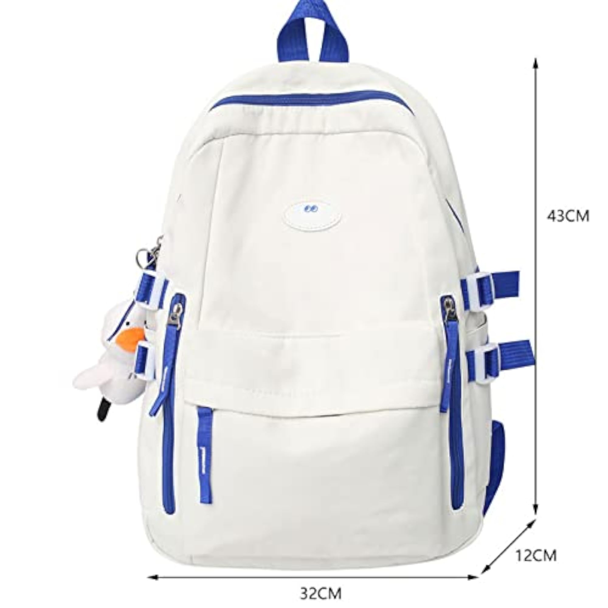 Double Zipper Ladies Casual Travel Backpack, Lightweight