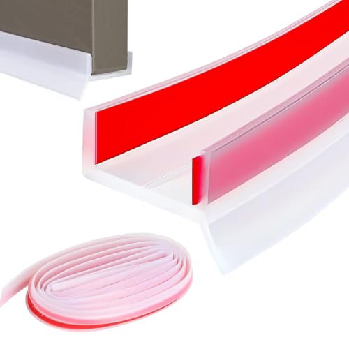 Joint Plinthe Cuisine Profil D'étanchéité, 3 Mètres Joint pour Plinthe Cuisine Transparente, Profil D'étanchéité pour Socle, pour Épaisseur de Bois de 15mm, 16mm, 17 mm, pour Salle de Bain