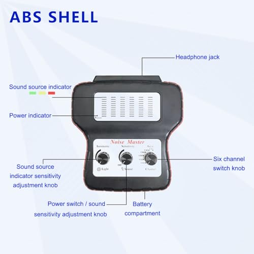 zktool chassis ears electronic stethoscope diagnostic kit with headphones electronic ears automotive6 channel car engine noise finder sound detector tester tool set