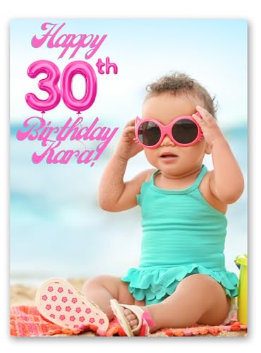 Collision Quest Custom Extra Large Greeting Cards, Personalized Foldable DIY Photo Card, 8.5 x 11.5 Inches, Multicolor, Birthdays, Holidays, Weddings & Events