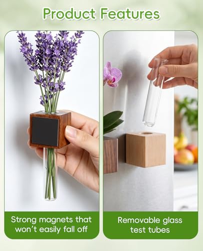 Set de 4 imanes decorativos de jarrones miniatura para refrigerador miniatura 3