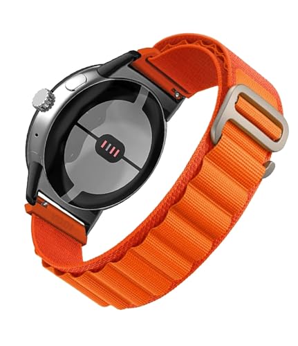 Image of YODI Nylon G-Hook Watch Strap Band for Redmi Watch 5 Lite Smartwatch Only Straps Accessories for Men and Women (ALPINE-ORANGE)